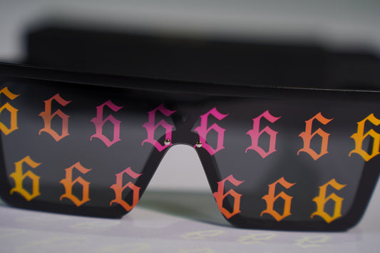 PINK/GOLD REFLECTIVE SUNGLASSES