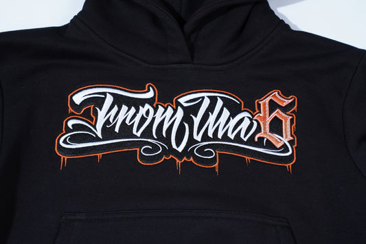 KIDS SUNSET ORANGE HOODIE