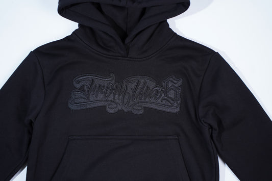 KIDS BLACK ON BLACK HOODIE
