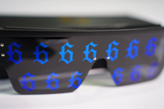 BLUE REFLECTIVE SUNGLASSES