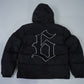 BLK/WHITE PUFFER JACKET