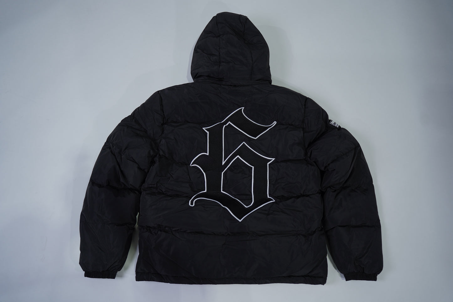 BLK/WHITE PUFFER JACKET
