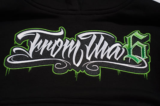 KIDS MUZZ GREEN HOODIE