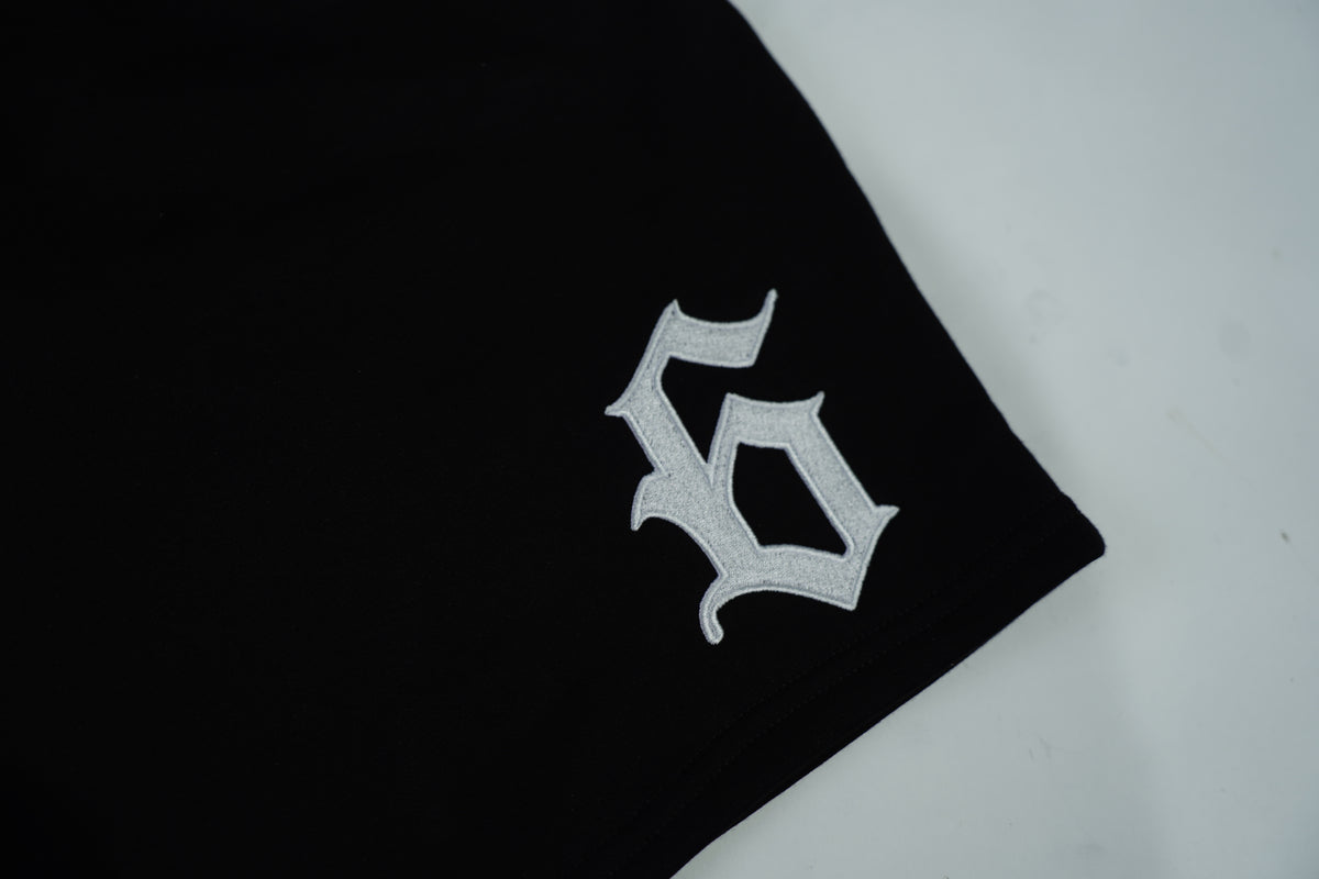 BLK/WHT 6 COTTON SHORTS