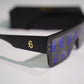 BLUE REFLECTIVE SUNGLASSES