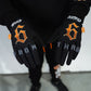 SUNSET ORANGE RIDING GLOVES