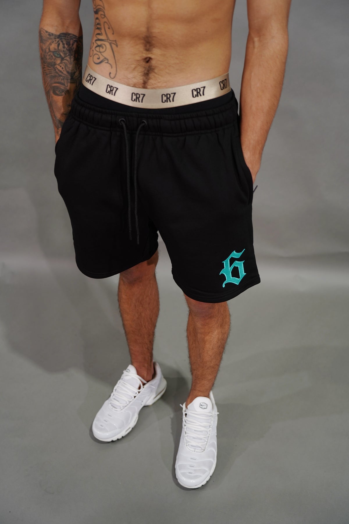 TIFFANY TEAL 6 COTTON SHORTS