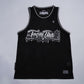 MIDNIGHT BLACK JERSEY SINGLET