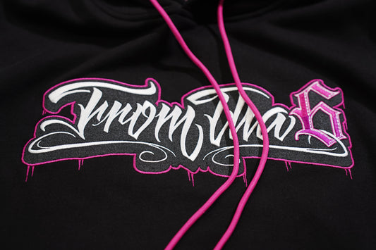 WOMENS BUBBLEGUM PINK HOODIE
