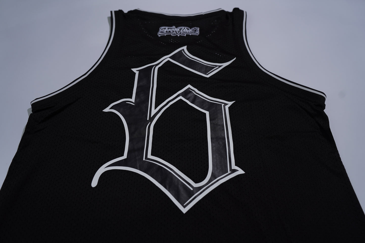 MIDNIGHT BLACK JERSEY SINGLET