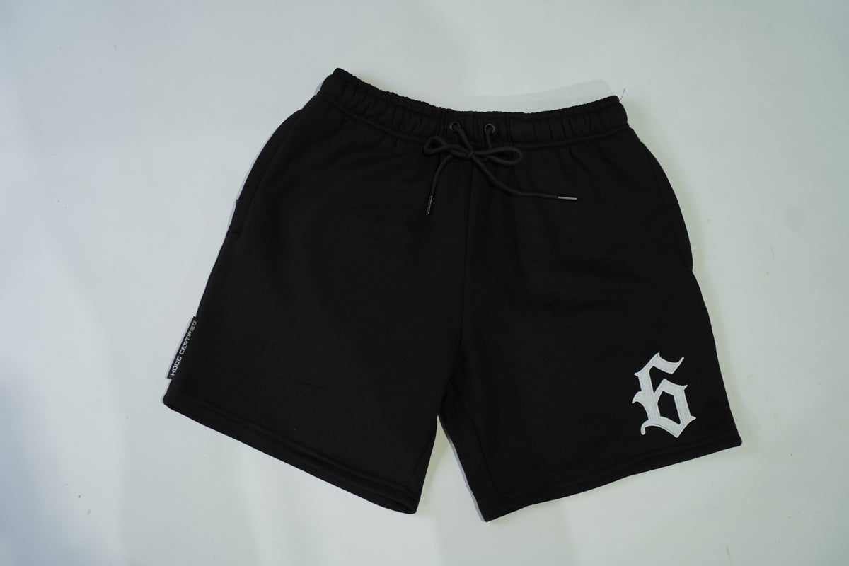 BLK/WHT 6 COTTON SHORTS