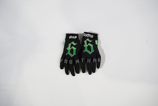 MUZZ GREEN RIDING GLOVES