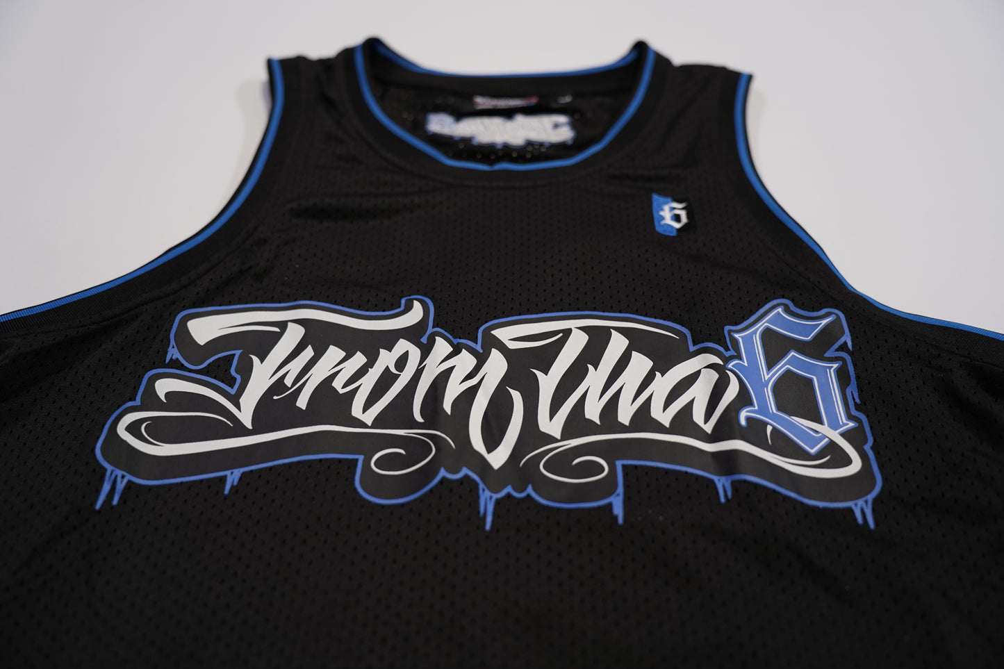 NIPSEY BLUE JERSEY SINGLET