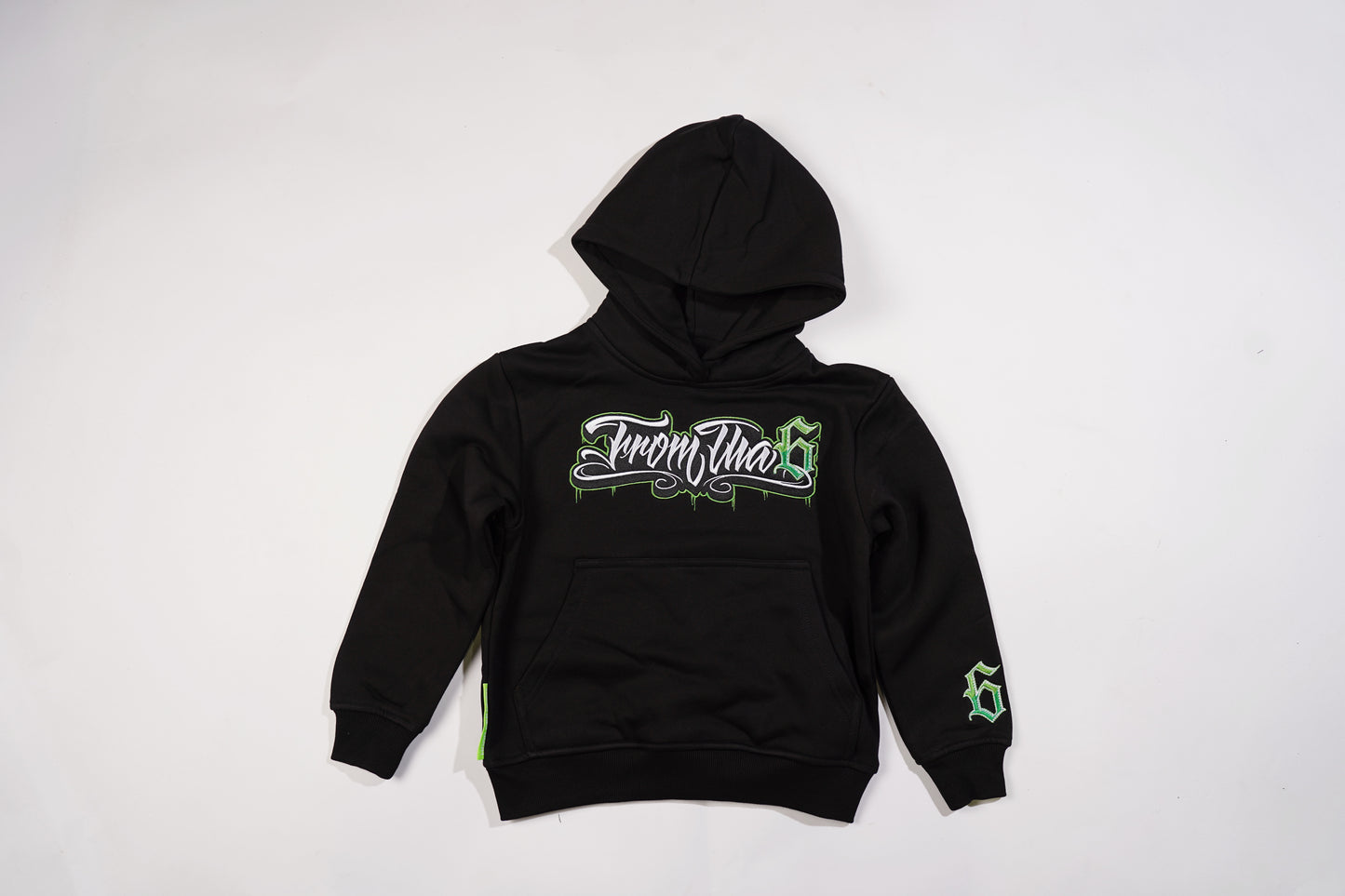 KIDS MUZZ GREEN HOODIE