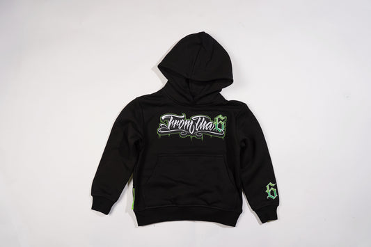 KIDS MUZZ GREEN HOODIE