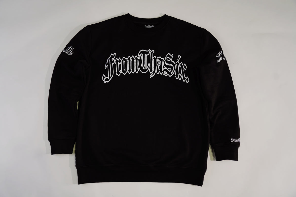 BLK/WHT FTS CREWNECK