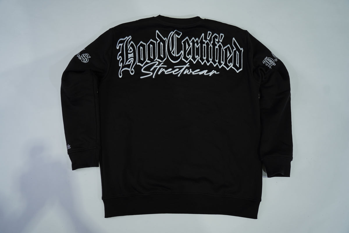 BLK/WHT FTS CREWNECK