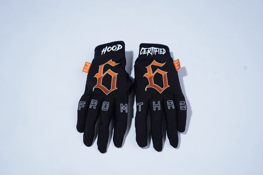 SUNSET ORANGE RIDING GLOVES