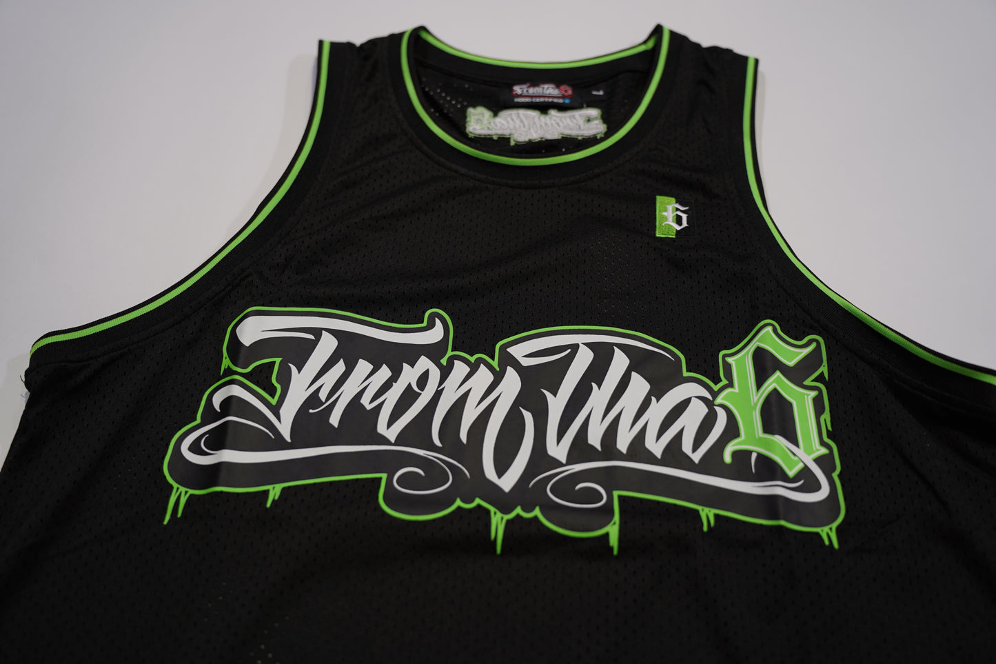 MUZZ GREEN JERSEY SINGLET