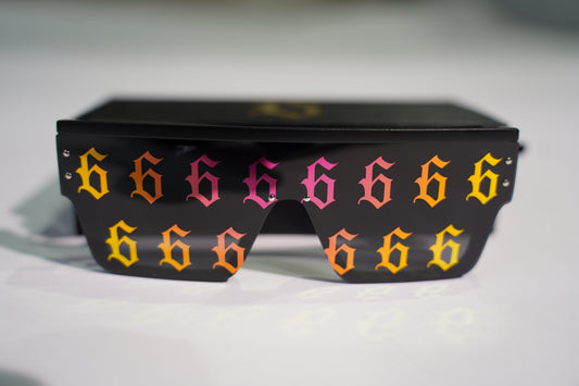 PINK/GOLD REFLECTIVE SUNGLASSES