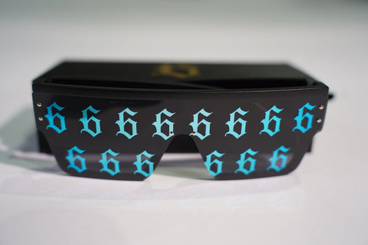 TEAL REFLECTIVE SUNGLASSES