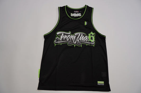 MUZZ GREEN JERSEY SINGLET