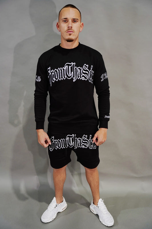 BLK/WHT FTS CREWNECK