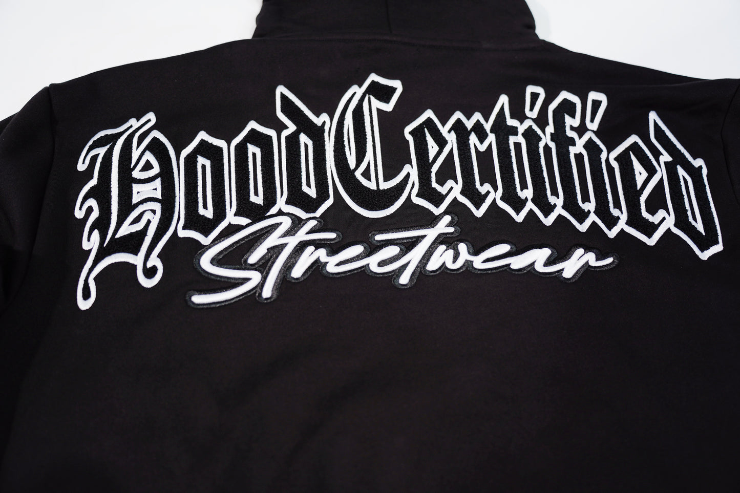 BLACK WHITE CERTIFIED HOODIE