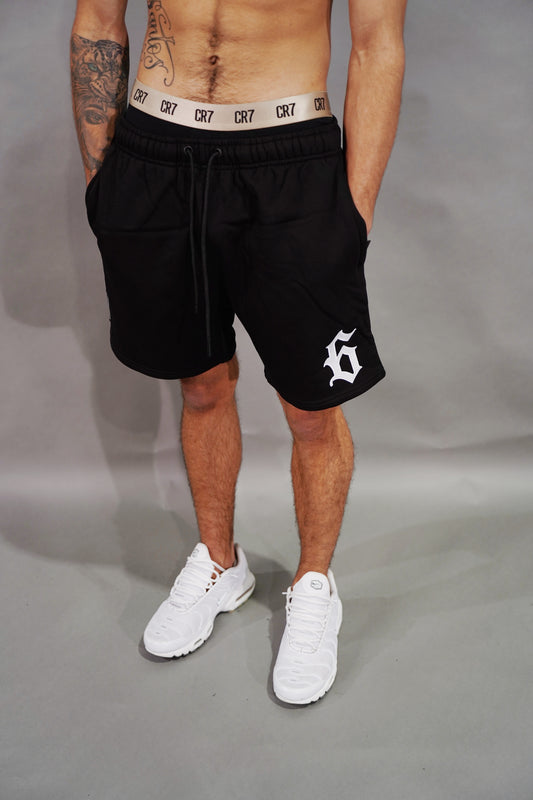BLK/WHT 6 COTTON SHORTS