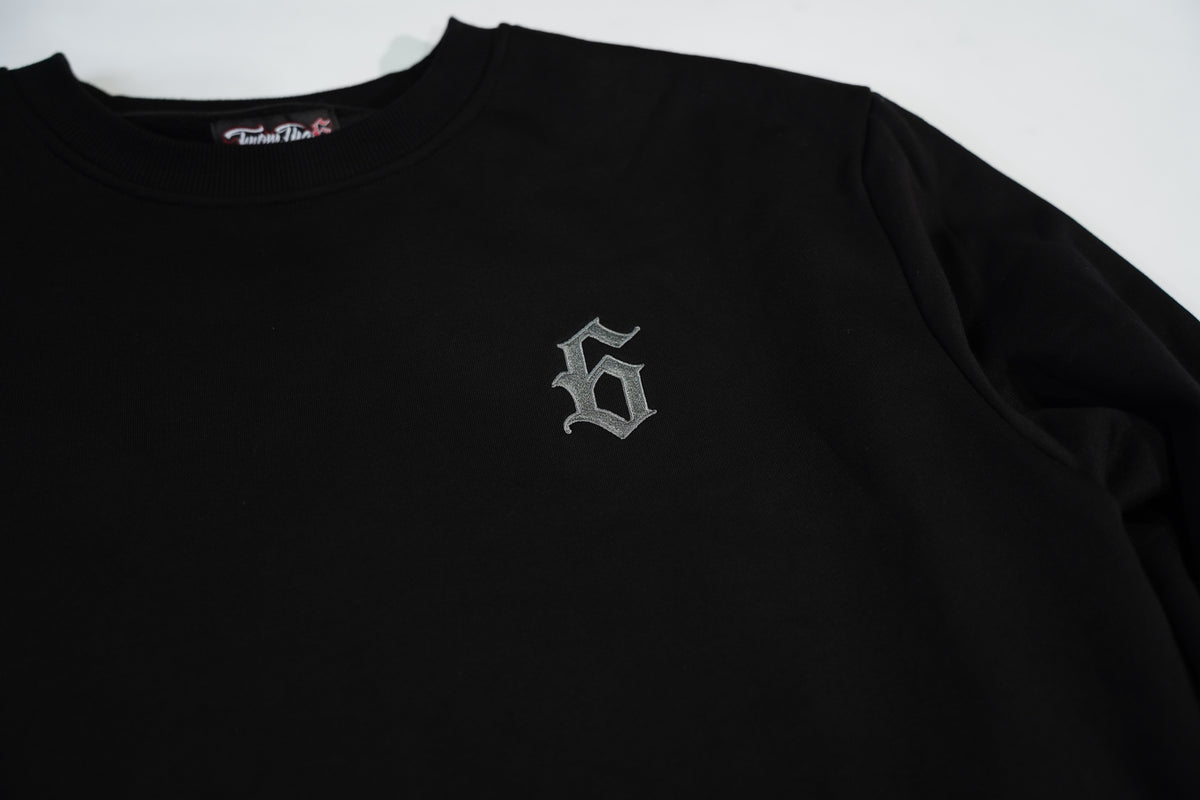 GUN GREY 6 CREWNECK