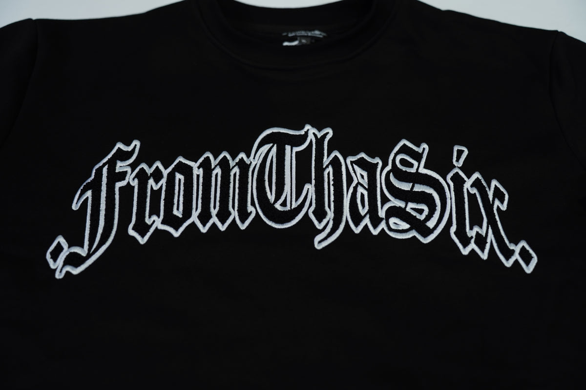 BLK/WHT FTS CREWNECK