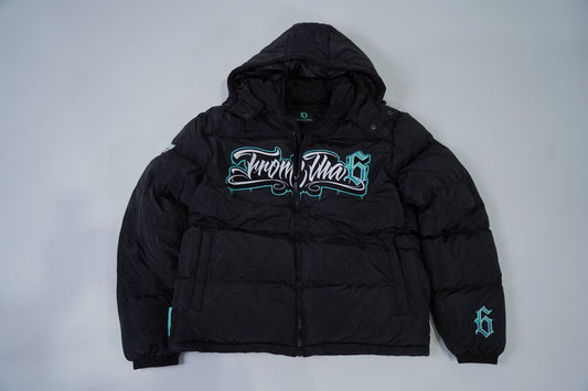 TIFFANY TEAL PUFFER JACKET