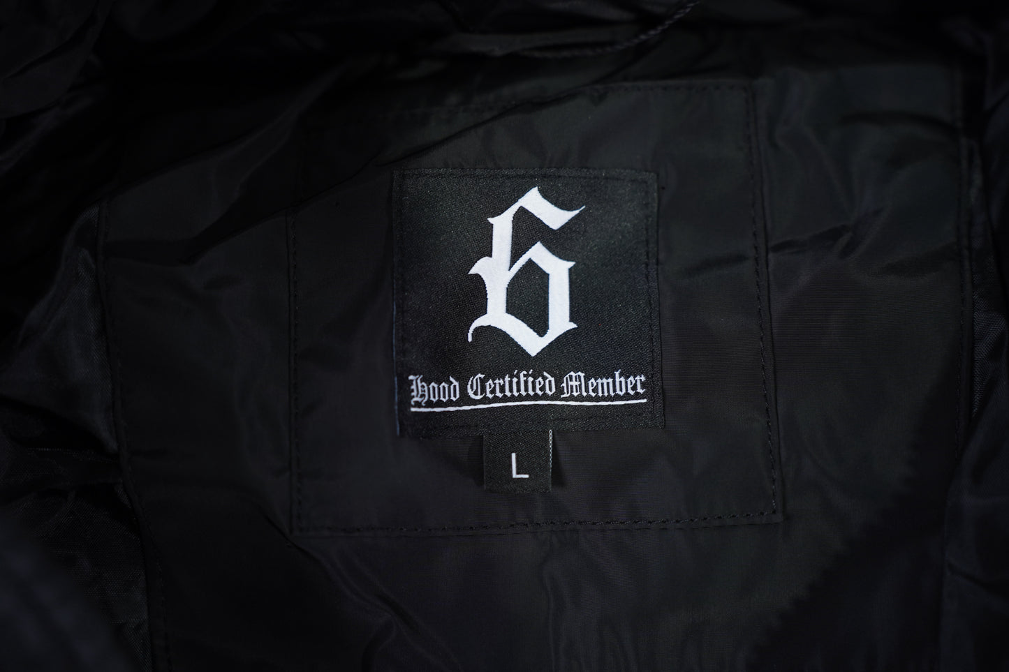 BLK/WHITE PUFFER JACKET