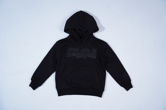 KIDS BLACK ON BLACK HOODIE