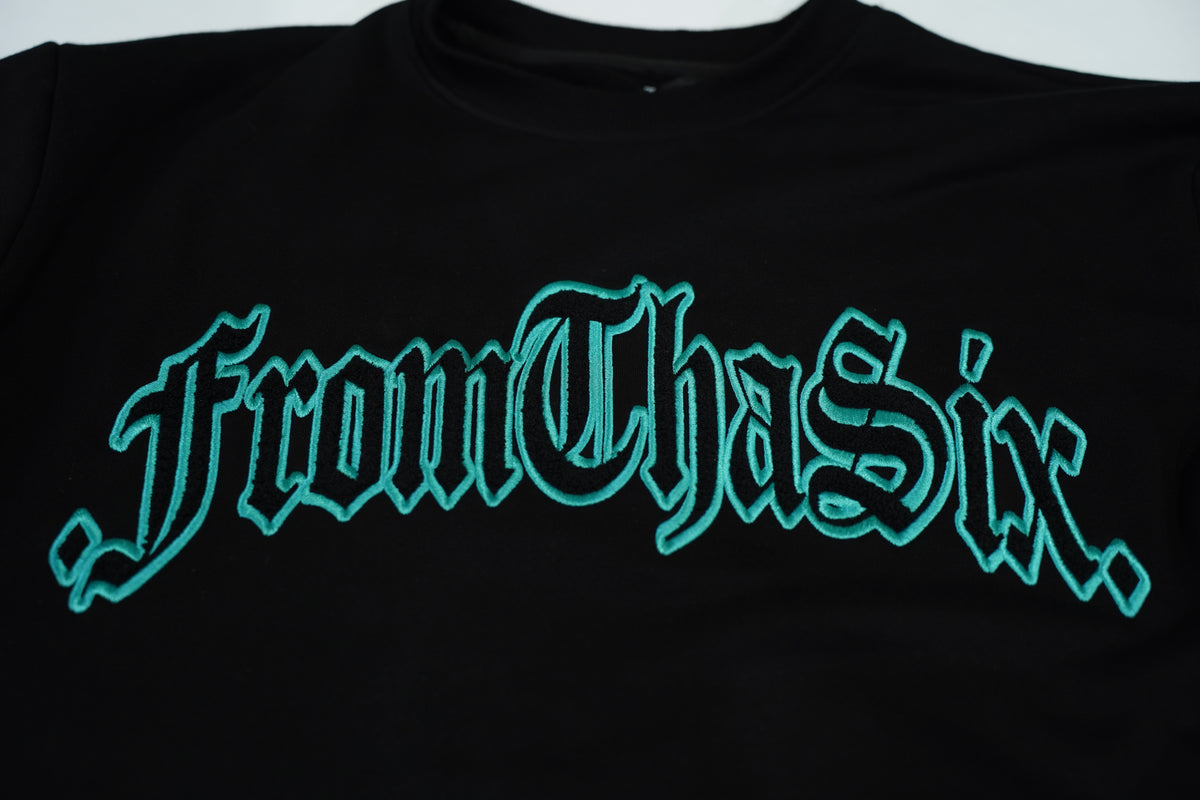 TIFFANY TEAL FTS CREWNECK