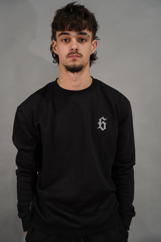 GUN GREY 6 CREWNECK