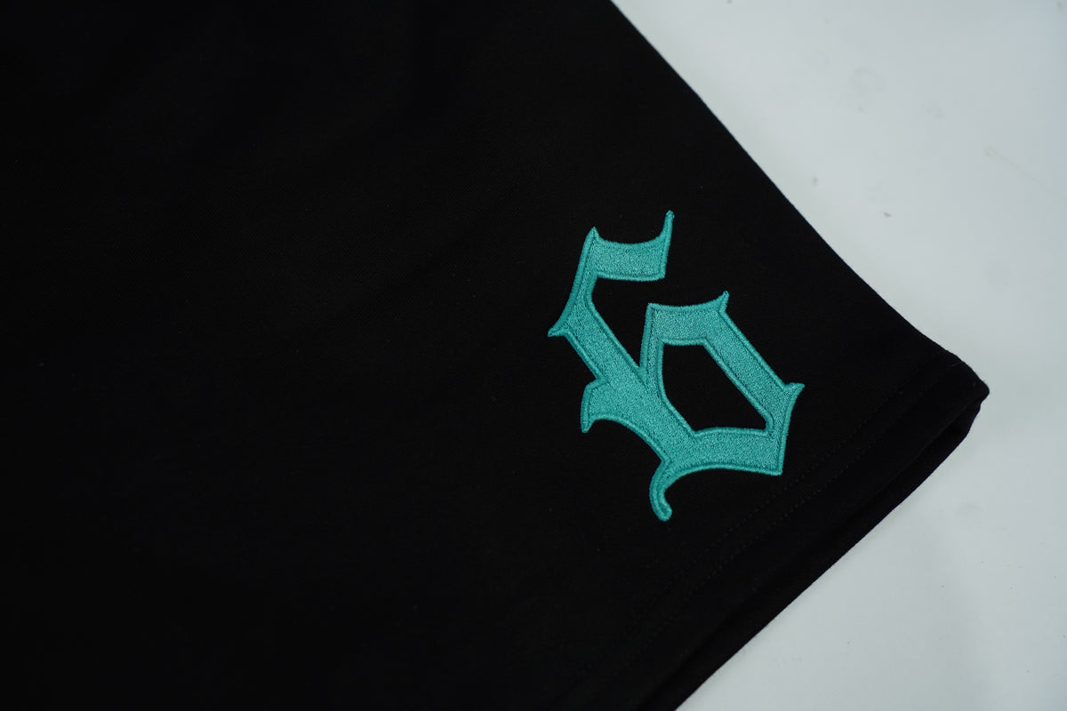TIFFANY TEAL 6 COTTON SHORTS