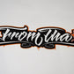 SUNSET ORANGE STICKER