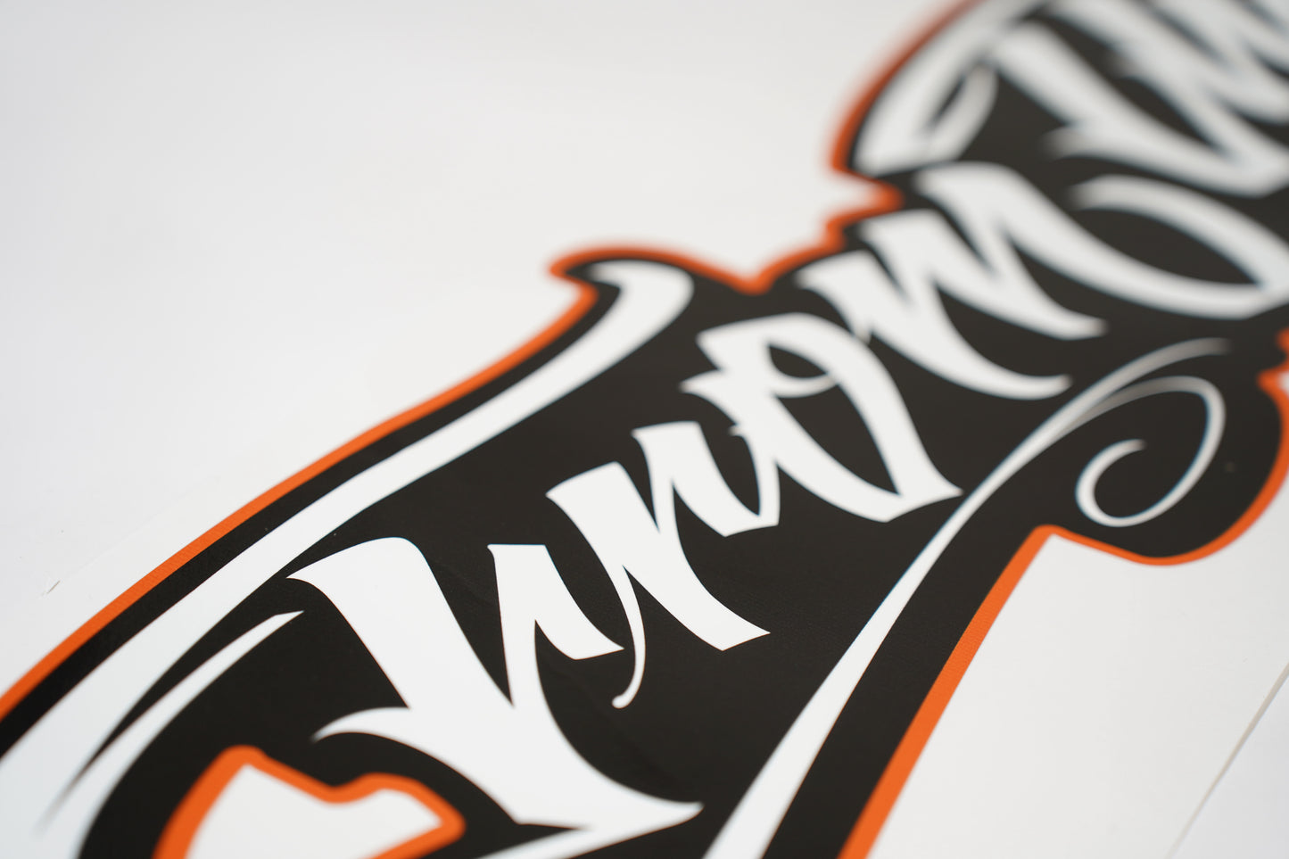 SUNSET ORANGE STICKER
