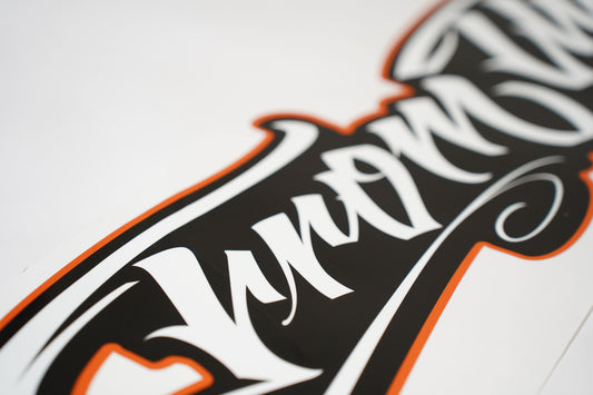 SUNSET ORANGE STICKER