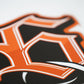 SUNSET ORANGE STICKER