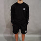 BLK/WHT 6 COTTON SHORTS