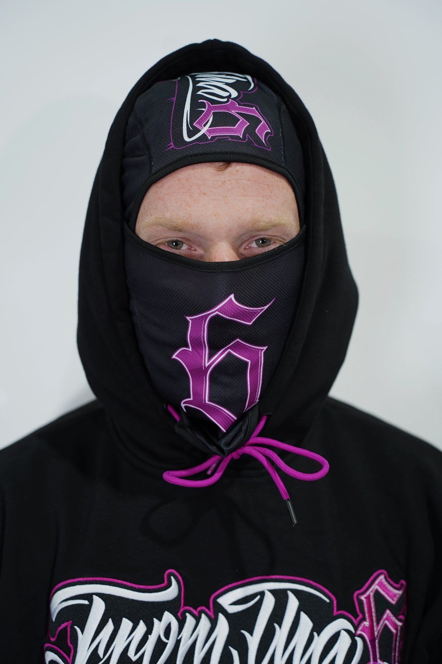 BUBBLEGUM PINK RIDING MASK