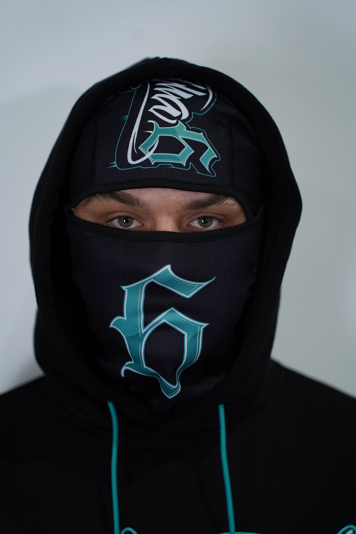 TIFFANY TEAL RIDING MASK