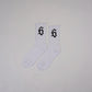 WHITE SHIN SOCKS